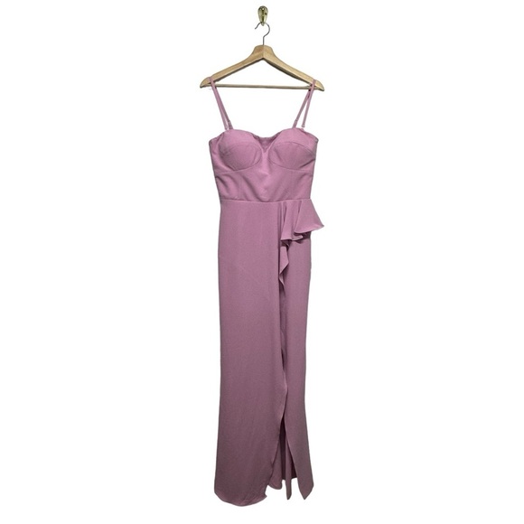 DRESS THE POPULATION Kai Bodycon Maxi Dress Lavender M - Picture 4 of 11